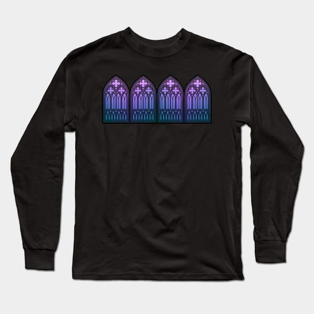 Cathedral Window Long Sleeve T-Shirt by RavenWake